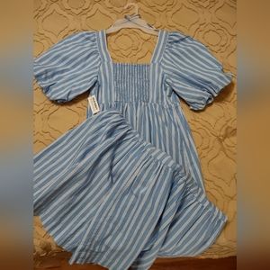 Old Navy cotton blue and white striped maxi XS